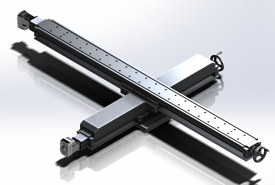 Motorized XY Actuator Assembly with Override