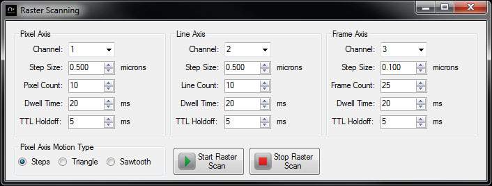 Raster Scanning Interface