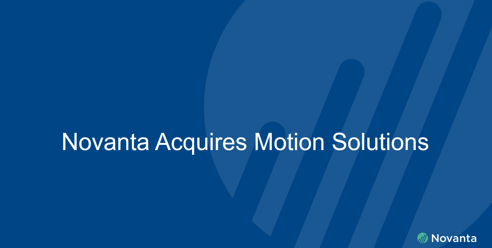 Featured image for post Novanta Acquires Motion Solutions