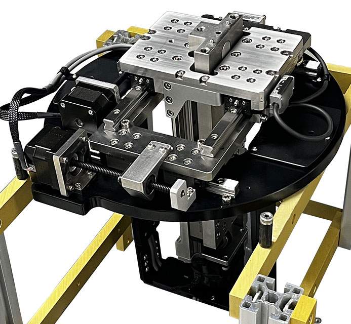 XYZ Stage for a high radiation, high-temperature environment